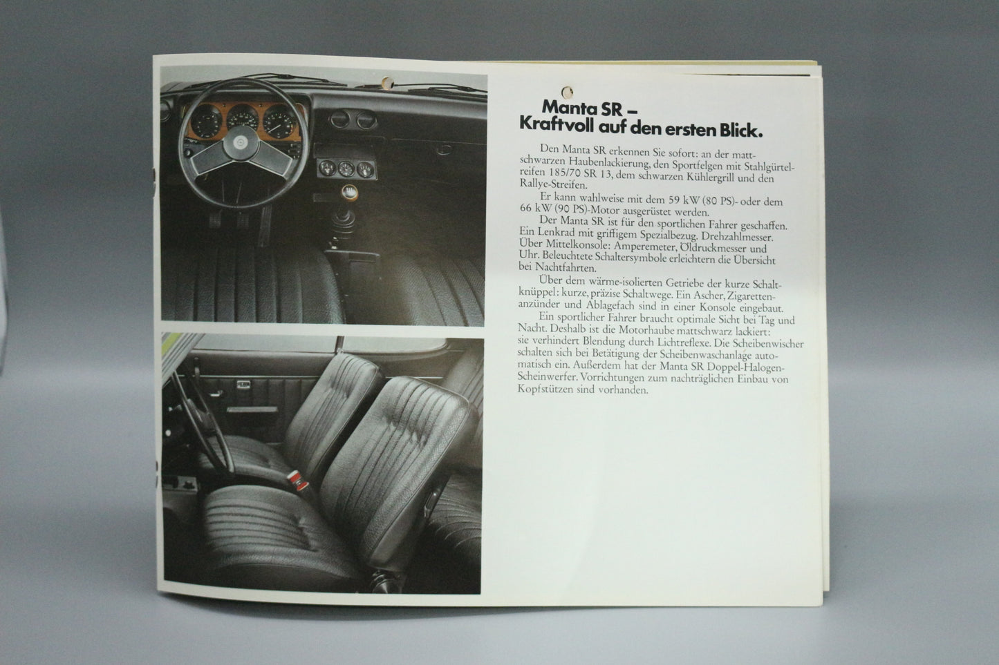 Sales Brochure Opel Manta A