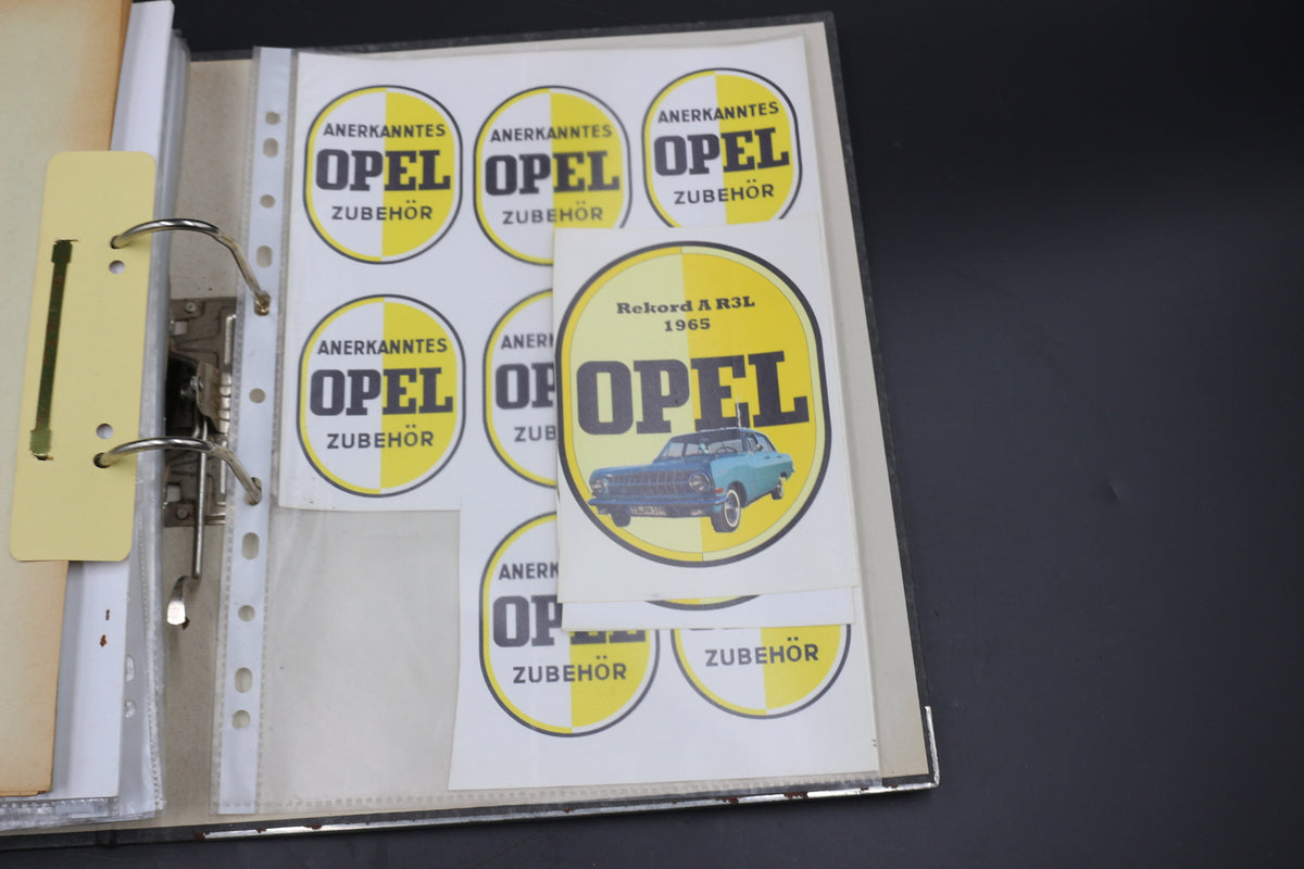 Sammelmappe Prospekte Betriebsanleitung Tabellen Technische Daten Opel Rekord A