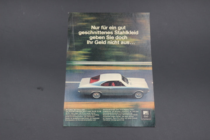 Rekord C Coupé Zeitgenössische Werbung DIN A 5