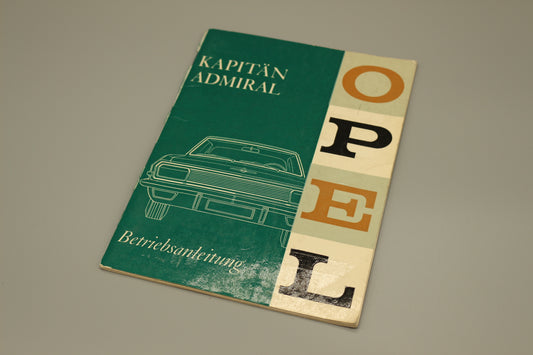 Betriebsanleitung Opel Kapitän Admiral