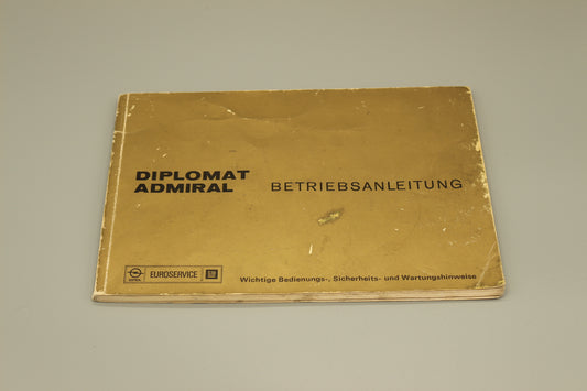 Betriebsanleitung Opel Diplomat Admiral
