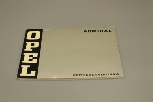 Betriebsanleitung Opel Admiral