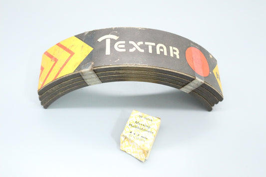 Brake shoe set with rivet set