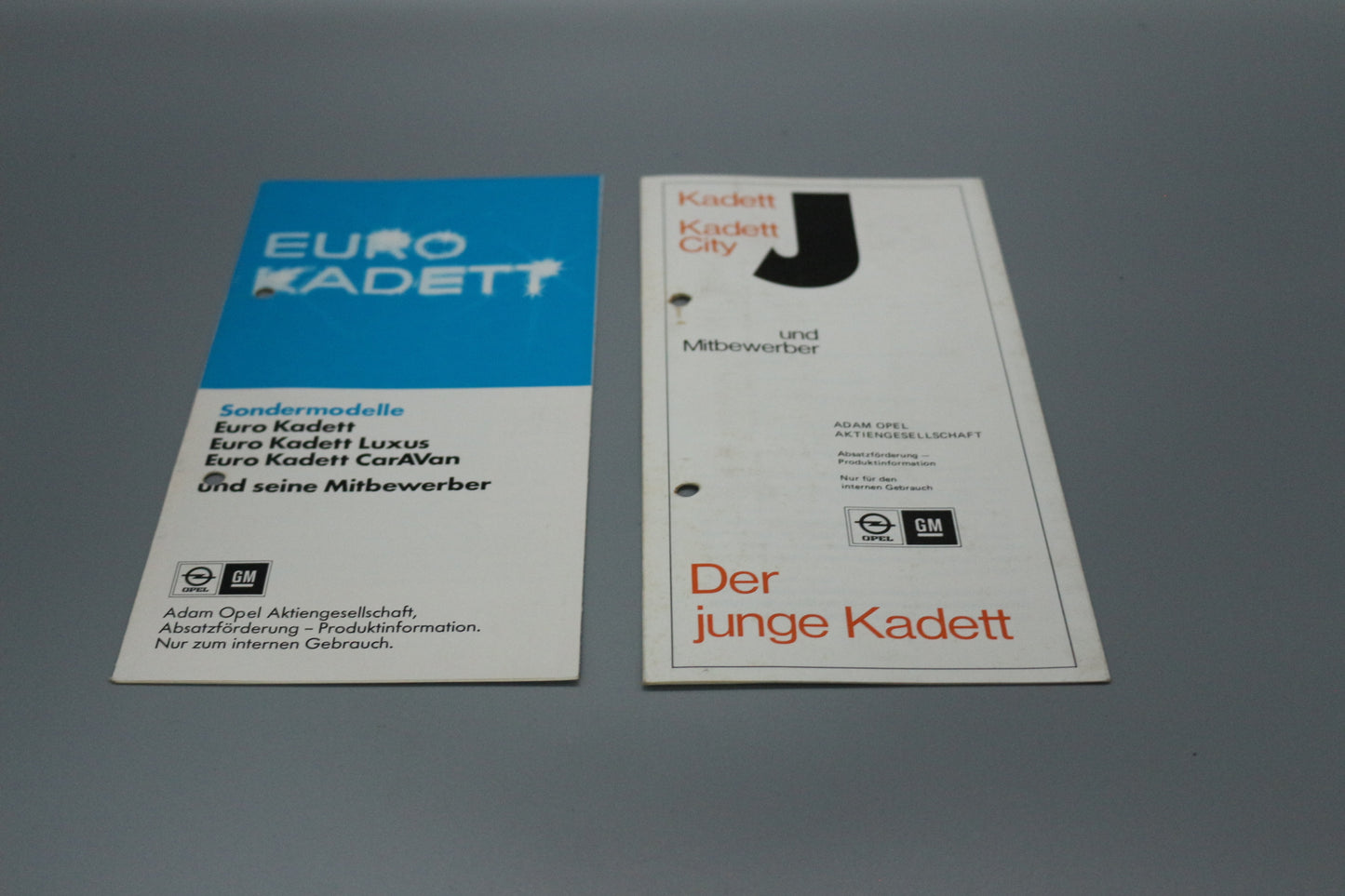 Flyer Merkblätter Opel Kadett C + City Set
