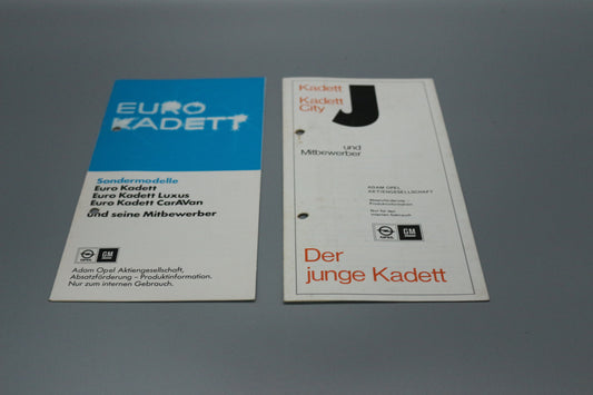 Flyer Merkblätter Opel Kadett C + City Set