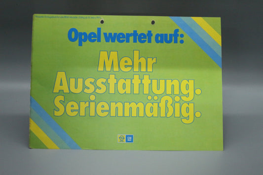 Flyer Opel wertet auf