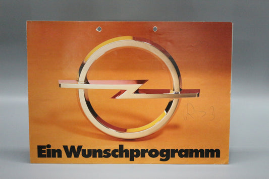 Faltbroschüre DIN A2 Opel Ein Wunschprogramm