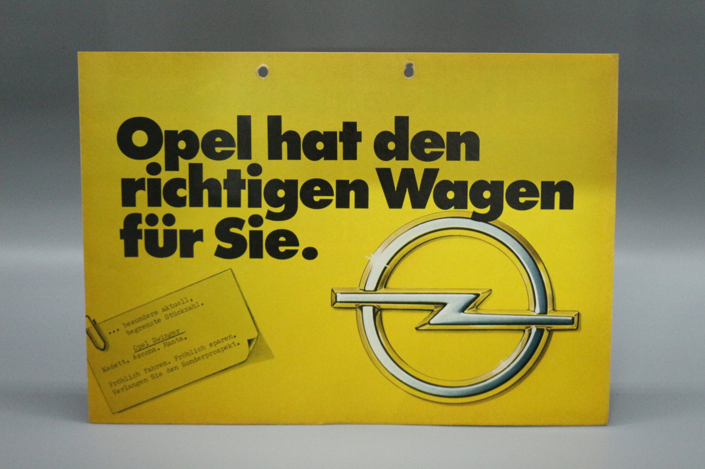 Faltbroschüre DIN A2 Opel