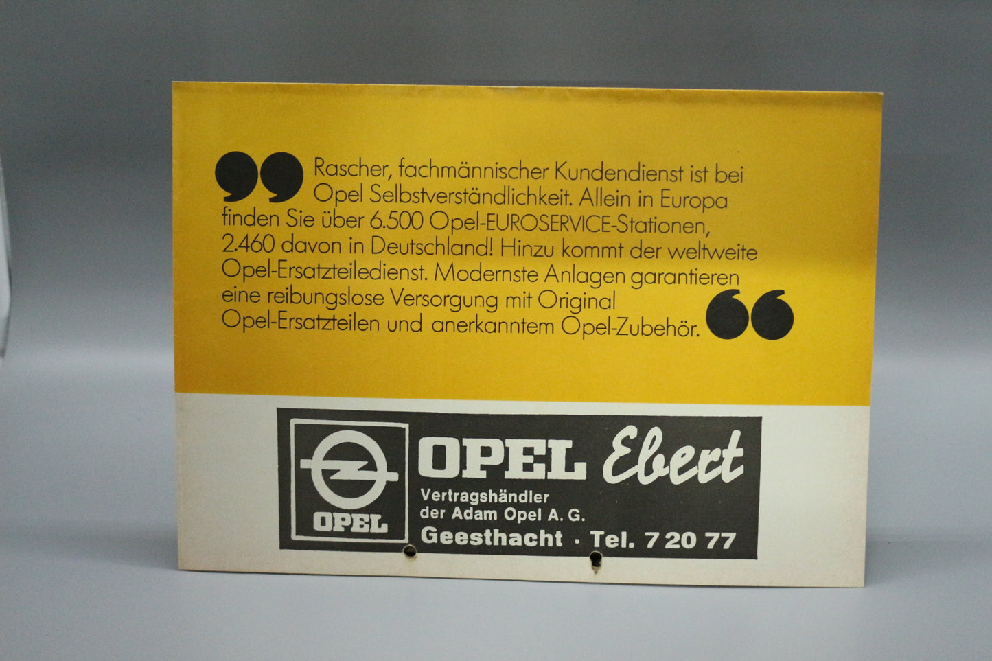 Faltbroschüre DIN A2 Opel