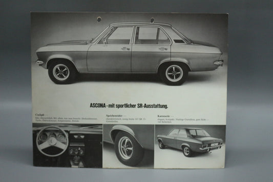 Flyer Opel Ascona A SR - Ausstattung