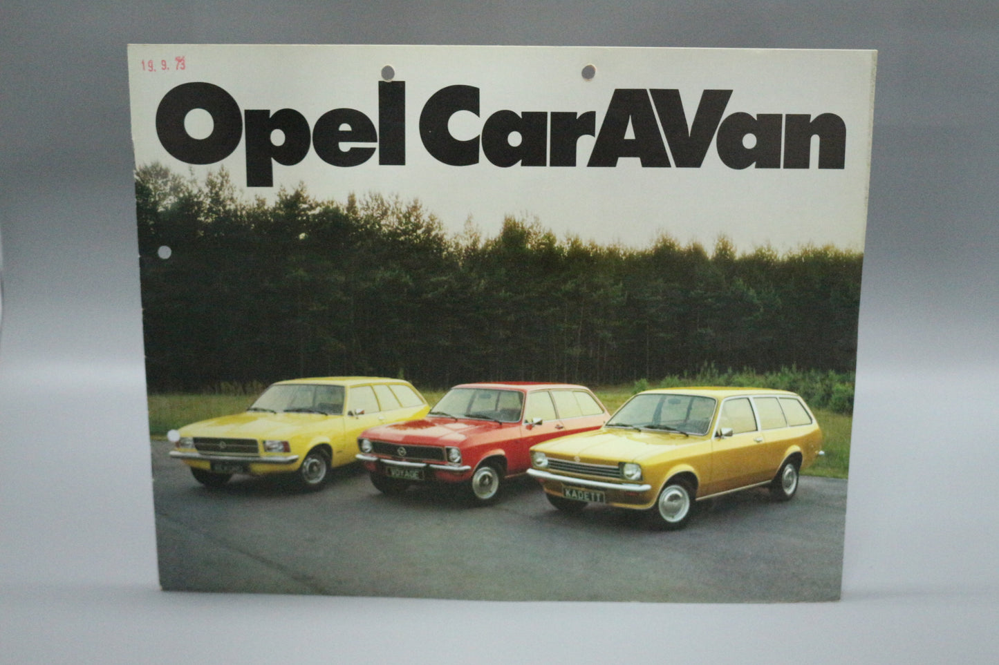 Verkaufsprospekt Opel Caravan