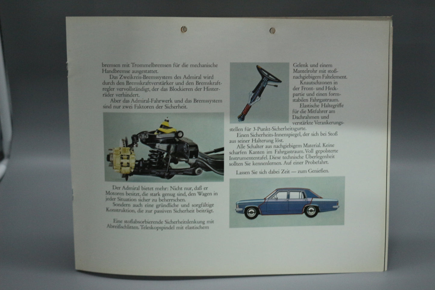 Verkaufsprospekt Opel Admiral B