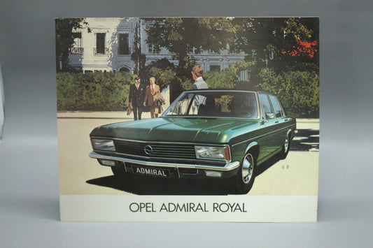 Faltblatt Verkaufsbroschüre Opel Admiral Royal