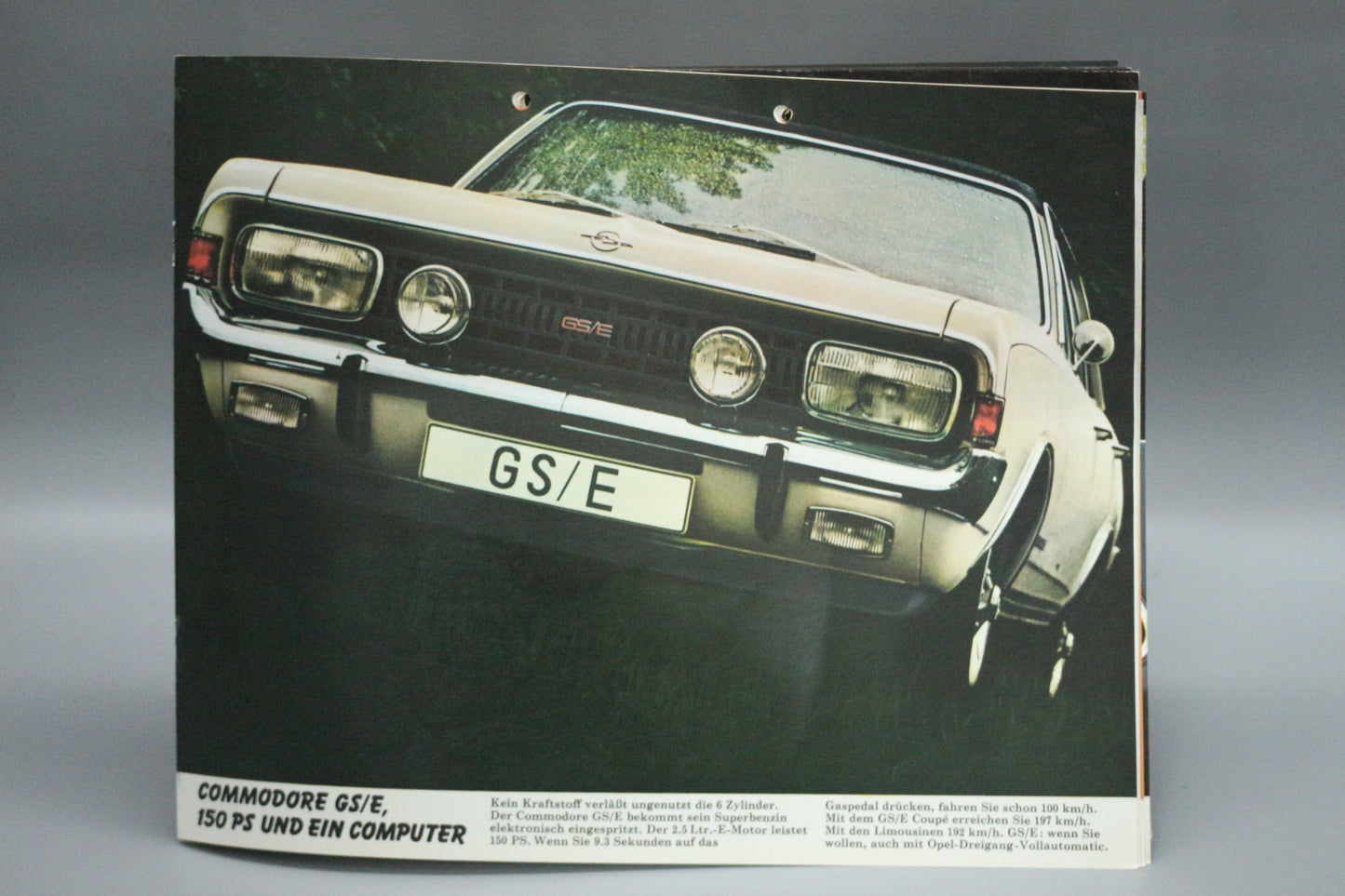 Faltblatt Verkaufsbroschüre Opel Commodore A