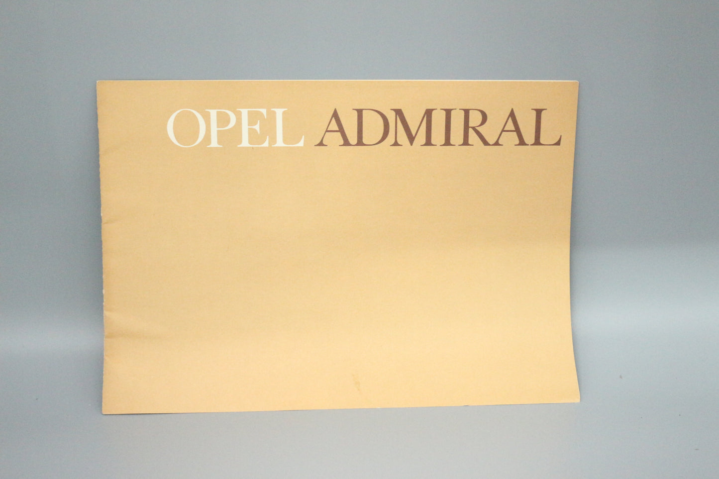Sales brochure Opel Admiral A