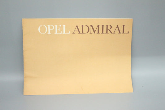 Verkaufsprospekt Opel Admiral A