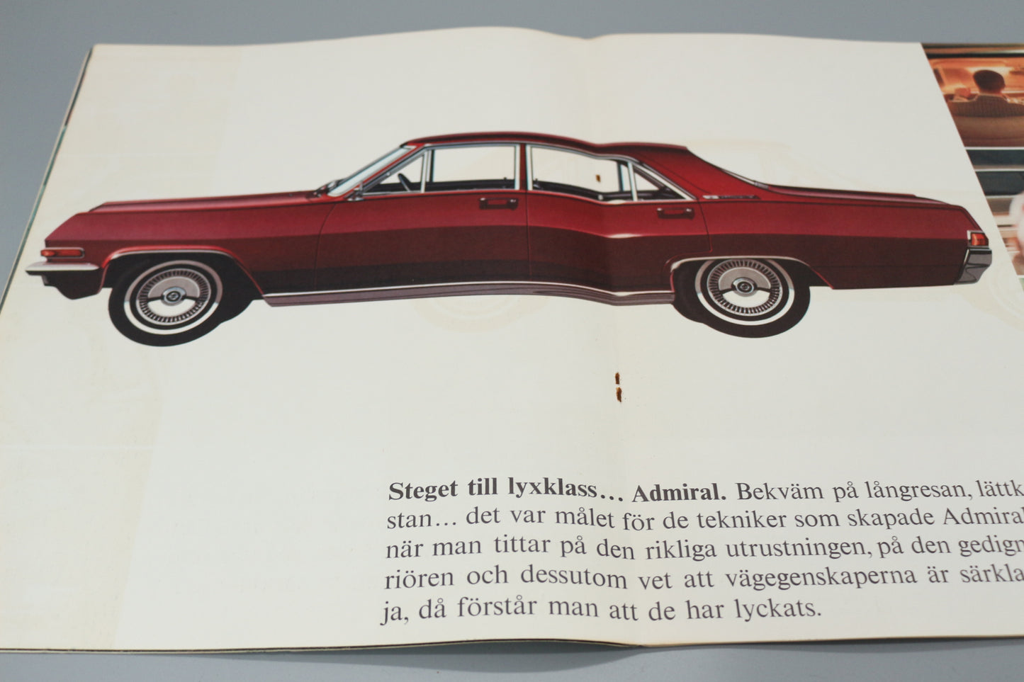 Verkaufsprospekt seltene schwedische Ausführung
