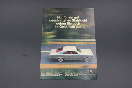Rekord C Coupé Zeitgenössische Werbung DIN A 5