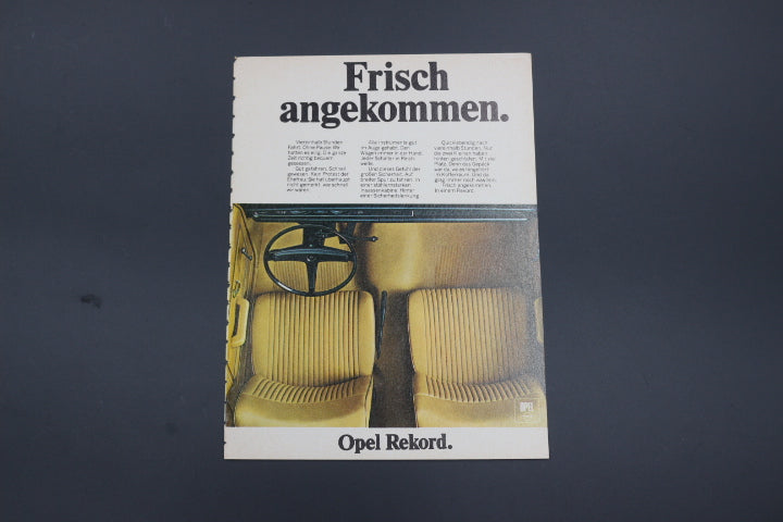 Rekord C Coupé Zeitgenössische Werbung DIN A 5 (Kopie)