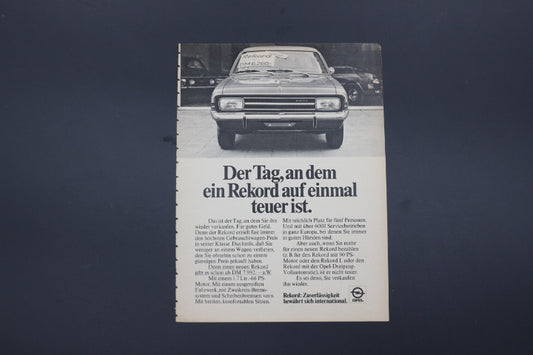 Rekord C Zeitgenössische Werbung DIN A 5