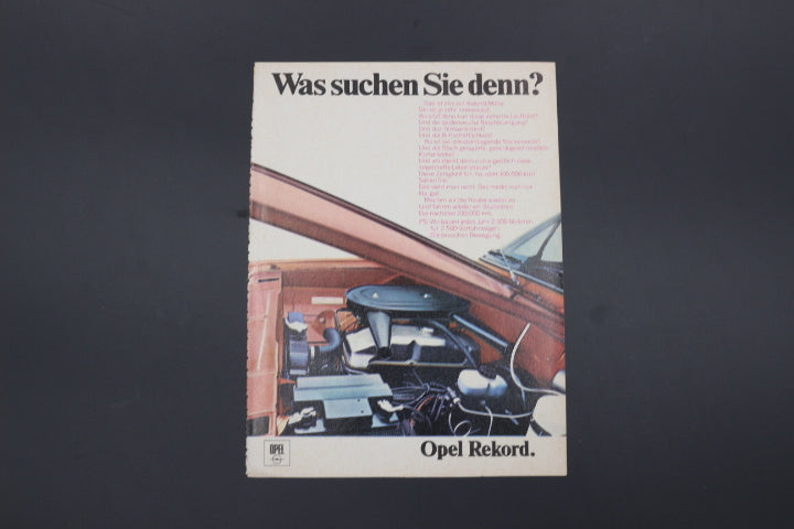 Rekord C Sprint Zeitgenössische Werbung DIN A 5