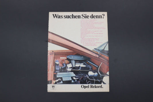 Rekord C Sprint Zeitgenössische Werbung DIN A 5