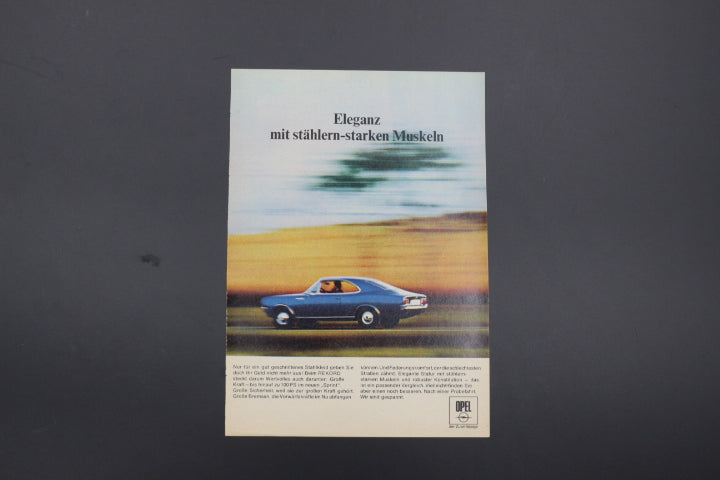 Rekord C Coupé Zeitgenössische Werbung DIN A 5