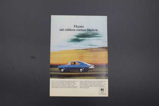 Rekord C Coupé Zeitgenössische Werbung DIN A 5