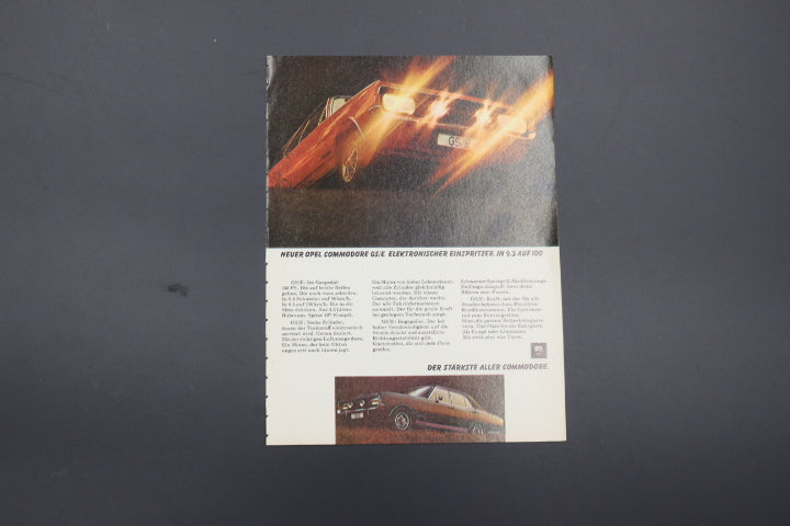 Commodore A GS/E Zeitgenössische Werbung DIN A 5