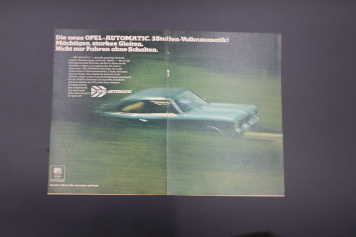 Rekord C Coupé Zeitgenössische Werbung DIN A 4