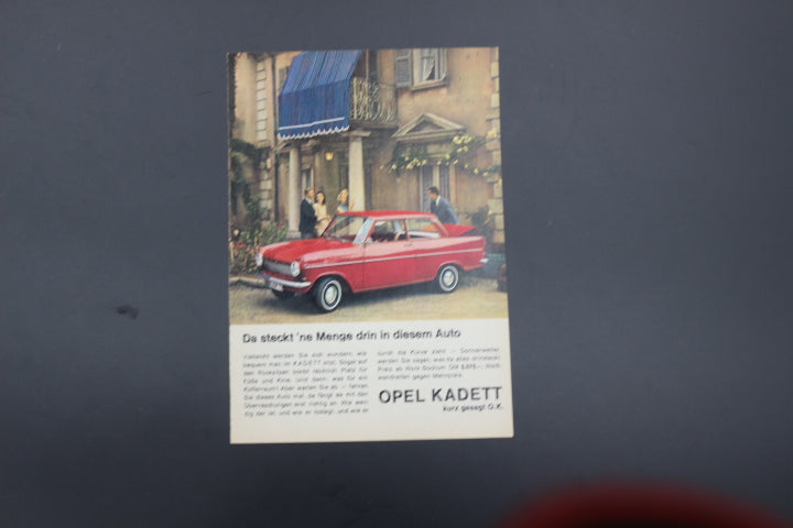 Kadett A Zeitgenössische Werbung DIN A 5
