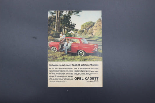 Kadett A Zeitgenössische Werbung DIN A5