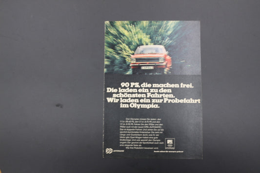 Olympia A Zeitgenössische Werbung DIN A5